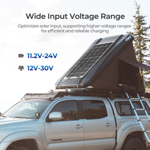 Renogy 12V 40A DC to DC Battery Charger with Solar Input MPPT, Compatible with LiFePO4, Gel, Flooded, and Sealed Lead Acid Batteries, Two Charging Options for RV, Car, Camping, Marine - Image 8