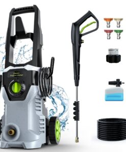 Pressure Washer, 4800PSI 3.0 GPM Max Electric Power Washer with Foam Cannon 48FT Total Long High Pressure Washer for Cars, Fences, Patios, Decks, Patios and Driveway Powerwasher