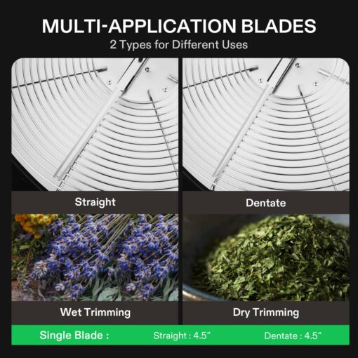 VIVOSUN 16 inch Bud Leaf Bowl Trimmer- Clear Visibility Dome, Sharp Stainless Steel Blades for Spin Cut & Solid Metal Gear Box, Hand Pruner Included (Upgraded Version) - Image 2
