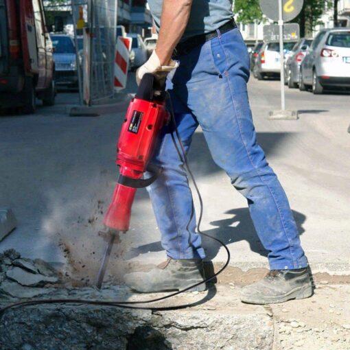XtremepowerUS 2200W Electric Demolition Jack Hammer Concrete Breaker Punch Drill Chisel & Shovel Digging Bits w/Case - Image 2