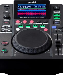 Gemini Sound MDJ-500 - Professional DJ Media Player, Compact Design with Full-Featured Performance, Compatible with Virtual DJ, Perfect for Beginners