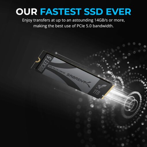 SABRENT Rocket 5 1TB Advanced Performance Internal M.2 PCIe GEN 5 14GB/s X4 NVMe SSD (SB-RKT5-1TB) - Image 3