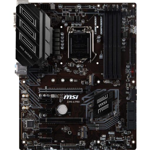 MSI Z390-A PRO LGA1151 (Intel 8th and 9th Gen) M.2 USB 3.1 Gen 2 DDR4 HDMI DP CFX Dual Gigabit LAN ATX Z390 Gaming Motherboard - Image 5