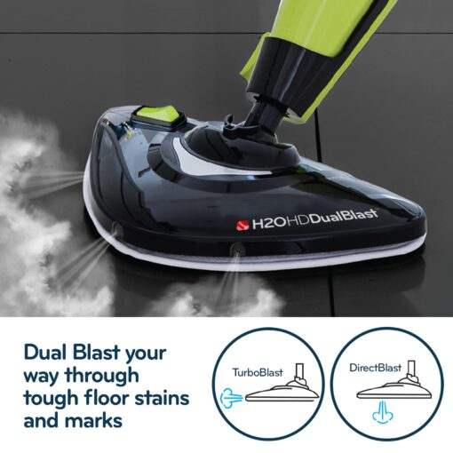 H2O HD DUALBLAST Steam Mop and Handheld Steam Cleaner For Floor Cleaning, Hardwood Floors, Grout Cleaner, Upholstery Cleaner, Tiles and Carpets - Image 8