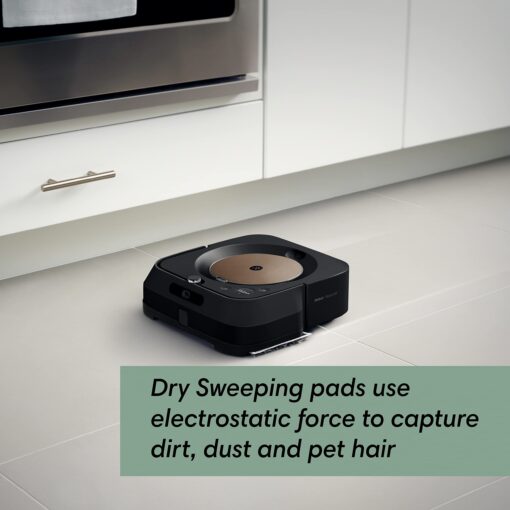 iRobot Braava Jet m6 (6012) Ultimate Robot Mop- Wi-Fi Connected, Precision Jet Spray, Smart Mapping, Works with Alexa, Ideal for Multiple Rooms, Recharges and Resumes, Black - Image 12