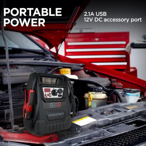 Schumacher Electric DSR158 - ProSeries Jump Starter - 12V 2400 Peak Amps Portable Car Jump Starter + Maintainer - Jumper Cables with Battery Pack - 500 cranking amps - Image 6
