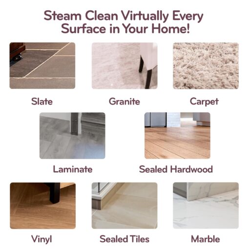 H2O HD DUALBLAST Steam Mop and Handheld Steam Cleaner For Floor Cleaning, Hardwood Floors, Grout Cleaner, Upholstery Cleaner, Tiles and Carpets - Image 3