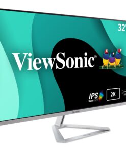 ViewSonic VX3276-2K-MHD 32 Inch Widescreen IPS 1440p Monitor with Ultra-Thin Bezels, HDMI DisplayPort and Mini DisplayPort