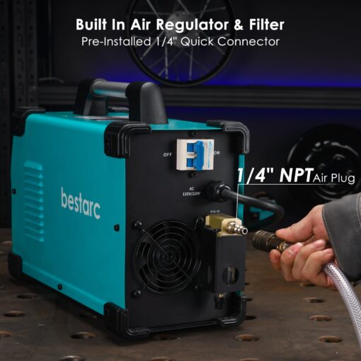 bestarc Plasma Cutter, Pilot Arc BTC650DP 3rd Generation 65Amps With [Air Sensor Technology] Dual Voltage 110/220V Digital Plasma Cutting Machine (BTC650DP 3GEN 110/220) - Image 3