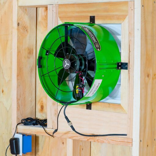 QuietCool AFG SLR-40 Solar Attic Fan for Gable Vents - 40 Watt Adjustable Panel - Included AC/DC Inverter for 24/7 Runtime - Thermostat Controlled - Image 7