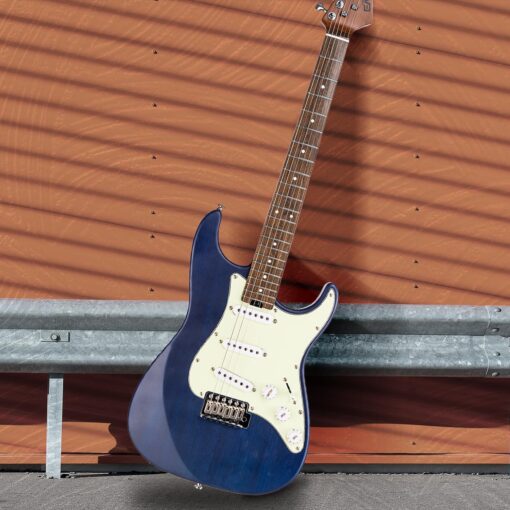 EART Electric Guitar SSS Single Coil Pickups,Solid-Body,Stainless Steel Frets Right Handed-Rosewood Fingerboard,blue - Image 2