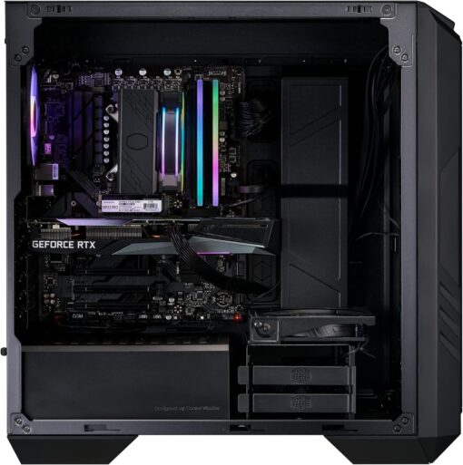 Cooler Master HAF 500 High-Airflow Mid-Tower ATX Gaming Case + Hyper 212 Halo CPU Cooler 140W TDP + 650W Gold PSU – 3X ARGB Fans, 120mm GPU Fan, Mesh Front, Tempered Glass, Cable Management - Image 2