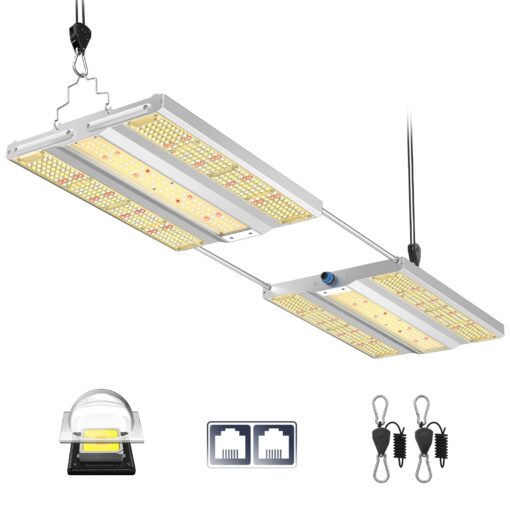 VIPARSPECTRA XS3000 Pro Grow Light, 300W LED Grow Lights for Indoor Plants Full Spectrum with New-Gen Lens, Dimmable Dimming Daisy Chain Plant Lights for Seed Starting Veg Flower 4x2 4x3 Grow Tent