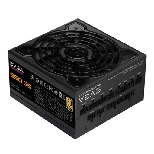 EVGA 850 G6, 80 Plus Gold 850W, Fully Modular, Eco Mode with FDB Fan, 100% Japanese Capacitors,10 Year Warranty, Includes Power ON Self Tester, Compact 140mm Size, Power Supply 220-G6-0850-X1 - Image 6