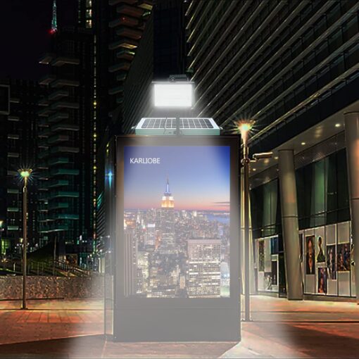 Solar Billboard Light ，Metal Aluminum Lamp Heads,12W 12000AMH Li-on Battery, 60 LED Super Bright Llight, Used for Real Estate Signs, Commercial, Advertising, Highway Sign Lighting - Image 8