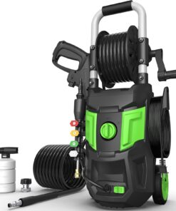 Electric Pressure Washer, 4800PSI Max 3.0 GPM 20FT Hose, 35FT Power Cord 4 Different Tips Foam Cannon Power Washer