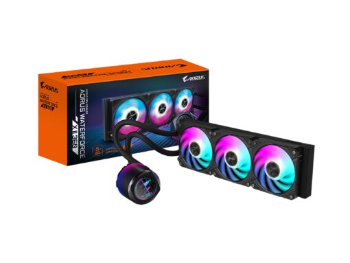 AORUS WATERFORCE X II 360 Liquid CPU Cooler, 360mm Radiator with 3X 120mm Low Noise ARGB Fans, Compatible with Intel LGA1851, LGA1700, and AMD AM5(GP-AORUS WATERFORCE X II 360) - Image 2