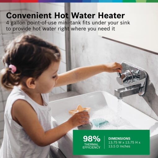 BOSCH Electric Mini-Tank Water Heater Tronic 3000 T 4-Gallon (ES4) - Eliminate Time for Hot Water - Shelf, Wall or Floor Mounted - Image 10