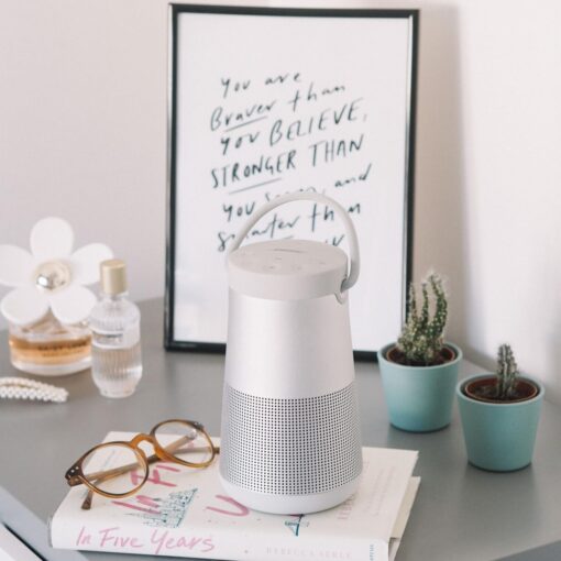 Bose SoundLink Revolve+ (Series II) Bluetooth Speaker, Portable Speaker with Microphone, Wireless and Water Resistant with 360 Degree Sound, Long Lasting Battery and Handle, Silver - Image 3