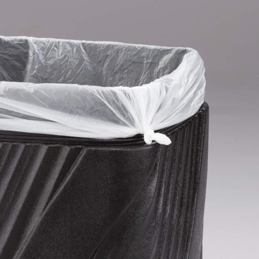 Safco Twist Trash Can, 32 Gallons, Indoor and Outdoor Use, Durable & Weather-Resistant Commercial Garbage Can, Black - Image 3