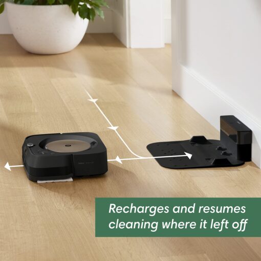 iRobot Braava Jet m6 (6012) Ultimate Robot Mop- Wi-Fi Connected, Precision Jet Spray, Smart Mapping, Works with Alexa, Ideal for Multiple Rooms, Recharges and Resumes, Black - Image 10