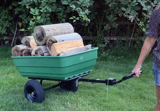Tow Barrow Dumping Lawn and Garden Utility Trailer, 6.5 Cubic Foot - Image 3