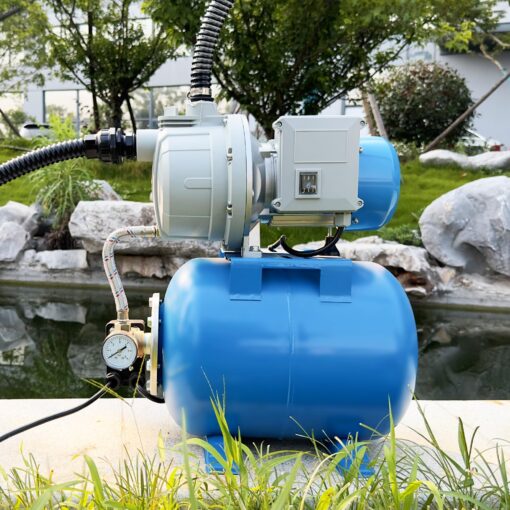 FOTING 1.5HP Shallow Well Pump with Pressure Tank, 1340GPH Irrigation Jet Pump, 115V Automatic Water Pumps Booster System 164FT for Garden Lawn Farm Home - Image 2