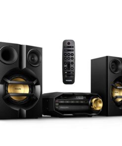 PHILIPS FX10 Bluetooth Stereo System for Home with CD Player , MP3, USB, FM Radio, Bass Reflex Speaker, 230 W, Remote Control Included