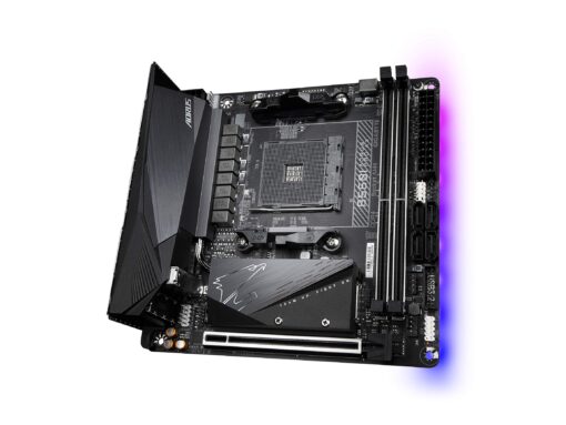 GIGABYTE B550I AORUS PRO AX (AM4 AMD/B550/Mini-Itx/Dual M.2/SATA 6Gb/s/USB 3.2 Gen 1/WiFi 6/2.5 GbE LAN/PCIe4.0/Realtek ALC1220-Vb/DisplayPort 1.4/2xHDMI 2.0B/RGB Fusion 2.0/DDR4/Gaming Motherboard) - Image 5