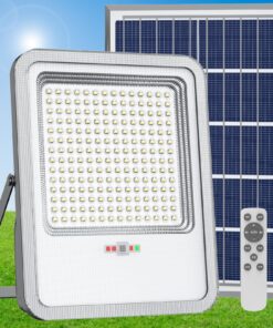 TENKOO Solar Street Flood Lights Outdoor 2000W Solar Parking Lot Lights Dusk to Dawn 150000LM Street Lights IP67 Waterproof Security Commercial Lighting with 16.4ft Cables for Yard, Garden, Pathway