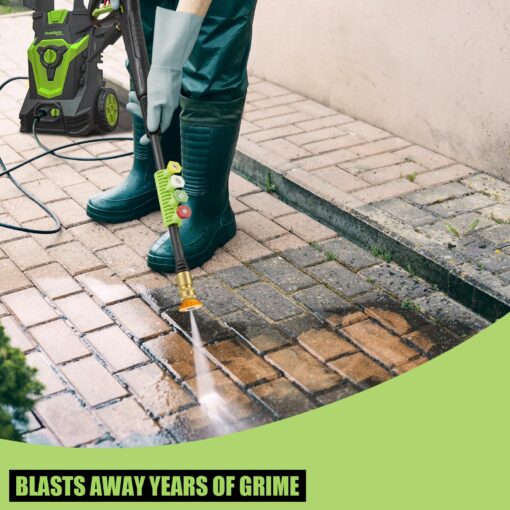 Electric Pressure Washer, Foam Cannon, 4 Different Pressure Tips, Power Washer, 3800 PSI 2.4 GPM - Image 4