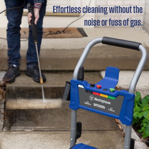 Westinghouse WPX3000e Electric Pressure Washer, 3000 Max PSI and 1.76 Max GPM, Induction Motor, Onboard Soap Tank, Spray Gun and Wand, 5 Nozzle Set, for Cars/Fences/Driveways/Homes/Patios/Furniture - Image 7