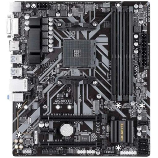 Gigabyte B450M DS3H (AMD Ryzen AM4/Micro ATX/M.2/HMDI/DVI/USB 3.1/DDR4/Motherboard) - Image 5