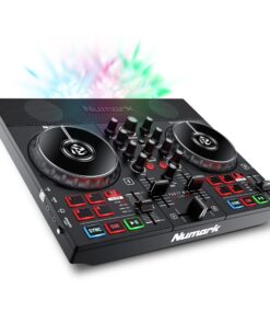 Numark Party Mix Live - DJ Controller with Built in Speakers, Party Lights and DJ Mixer, Complete Dj Set with Mixer and Audio Interface + Serato DJ Lite