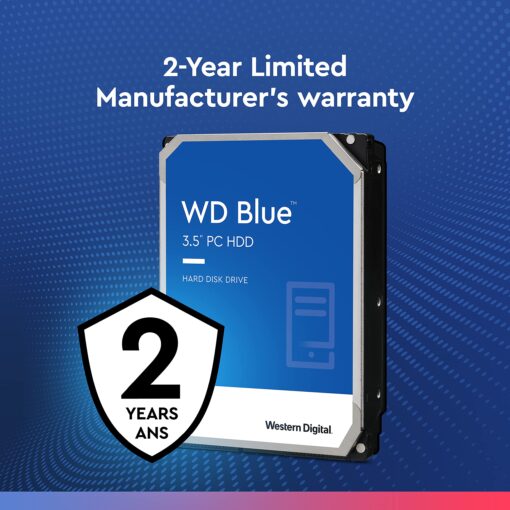 Western Digital 6TB WD Blue PC Internal Hard Drive - 5400 RPM Class, SATA 6 Gb/s, , 64 MB Cache, 3.5" - WD60EZRZ - Image 3