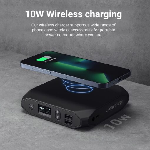 Omni 20+ Professional Premium Portable Power Bank with AC Outlet 20,000mAh/71Wh,Laptop Power Bank,Universal Charger for All Devices, Fast Charging USB-C & QC 3.0, Travel-Friendly Power Solution - Image 5