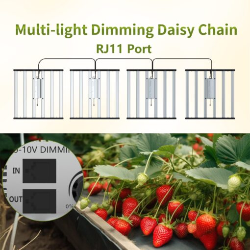 FARMLITE Grow Light LED Grow Lights for Indoor Plants Full Spectrum Growing Light Plant Hanging Growing Lamps Seedling Daisy Chain Dimmable Board 4x4ft Coverage (680watts) - Image 3