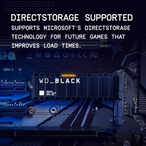 WD_BLACK 4TB SN850X NVMe Internal Gaming Solid State Drive with Heatsink - Works with PlayStation 5, Gen4 PCIe, M.2 2280, Up to 7,300 MB/s - WDS400T2XHE - Image 3