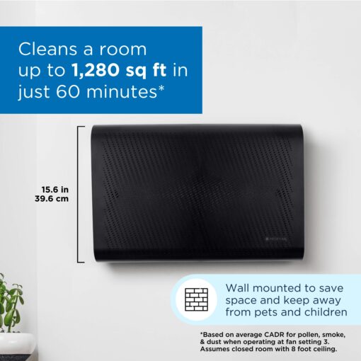 Medify MA-35 Air Purifier with True HEPA H13 Filter | 1,280 ft² Coverage in 1hr for Allergens, Smoke, Wildfires, Odors, Pollen, Pet Dander | Removal to 0.1 Microns | Black, 1-Pack - Image 5