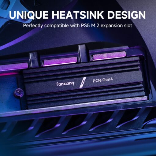 fanxiang 2TB SSD w/Heatsink M.2 SSD NVMe PCIe Gen4 Gaming SSD M.2 2280, Up to 7100MB/s Compatible with PS5, Internal Solid State Drive for Gamers, Professionals, Creators - Image 6