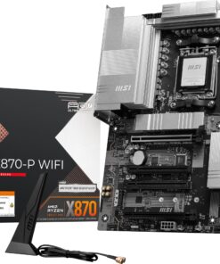 MSI PRO X870-P WiFi ProSeries Motherboard (AMD Ryzen 9000/8000/7000 Series Processors, AM5, DDR5, PCIe 5.0, M.2 Gen5, SATA 6Gb/s, USB 40Gbps, HDMI/DP, Wi-Fi 7, Bluetooth 5.4, 5Gbps LAN, ATX)