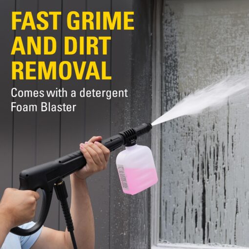 CAT Electric Pressure Washer 1850 PSI 1.4 GPM with 20' high-Pressure Hose, Quick Release Gun, 3-in-1 Nozzle Lance, Foam Cannon Water Pressure Washers, Power Washer for Your Home Patio, Driveway & RV - Image 4