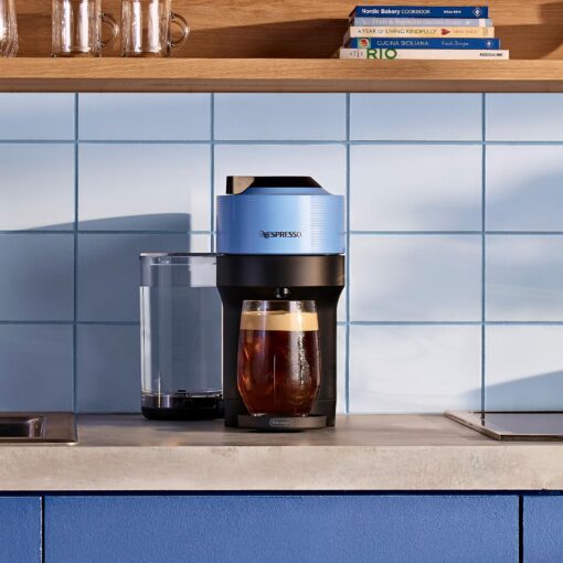 Nespresso Vertuo Pop+ Coffee and Espresso Machine by De'Longhi with Aeroccino Milk Frother, Pacific Blue - Image 8