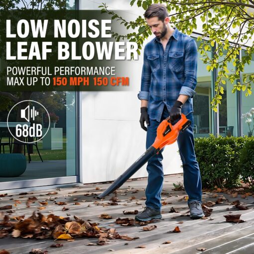 MAXLANDER 20V 12'' Cordless Weed Wacker/Edger and Leaf Blower Combo Kit. 8 Pcs Replacement Spools, 2 x 2.0Ah Batteries & Charger Included - Image 5