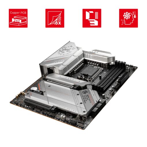 MSI MPG Z790 Edge WiFi Gaming Motherboard (Supports 12th/13th Gen Intel Processors, LGA 1700, DDR5, PCIe 5.0, M.2, 2.5Gbps LAN, USB 3.2 Gen2, Wi-Fi 6E, ATX) (Renewed) - Image 5