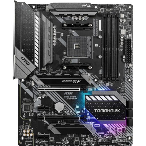 MSI MAG B550 TOMAHAWK Gaming Motherboard (AMD AM4, DDR4, PCIe 4.0, SATA 6Gb/s, M.2, USB 3.2 Gen 2, HDMI/DP, ATX, AMD Ryzen 5000 Series processors) - Image 7