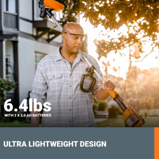 Worx WG183 40V 13" Cordless String Trimmer (Batteries & Charger Included) - Image 4