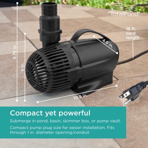 TotalPond 3600 GPH Waterfall pump - Image 8