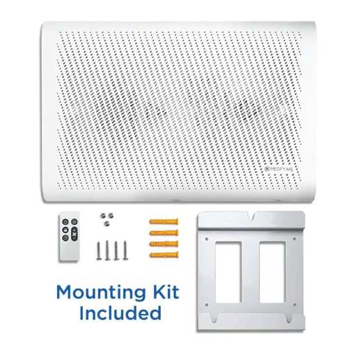 Medify MA-35 Air Purifier with True HEPA H13 Filter | 1,280 ft² Coverage in 1hr for Allergens, Smoke, Wildfires, Odors, Pollen, Pet Dander | Removal to 0.1 Microns | Black, 1-Pack - Image 2