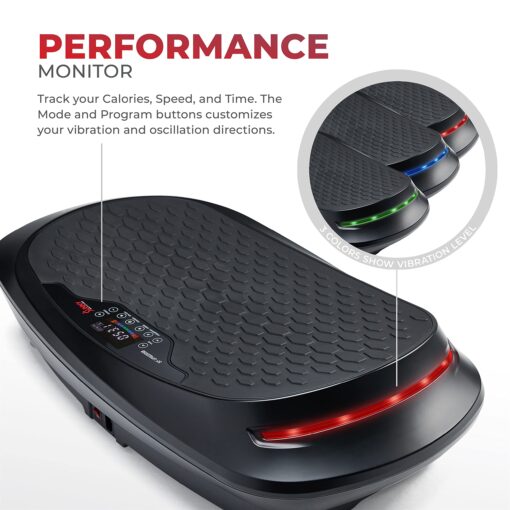 Sunny Health & Fitness FITBOARD 4D Vibration Plate Premium Total Body Shaker Platform for Toning, Sculpting & Recovery, Vibration Plate Exercise Machine with Remote – SF-VP822058 - Image 5